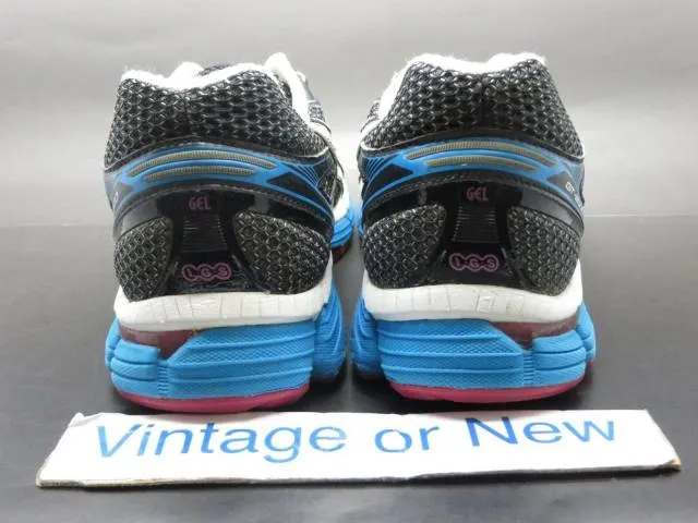 Women's Asics GT 2000 Black White Electric Blue Running ...