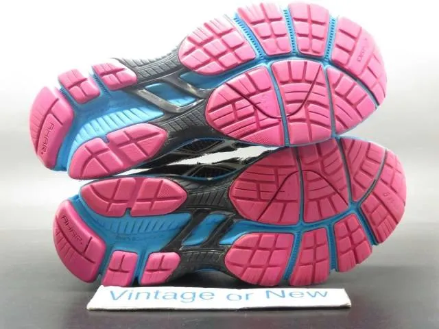 Women's Asics GT 2000 Black White Electric Blue Running ...