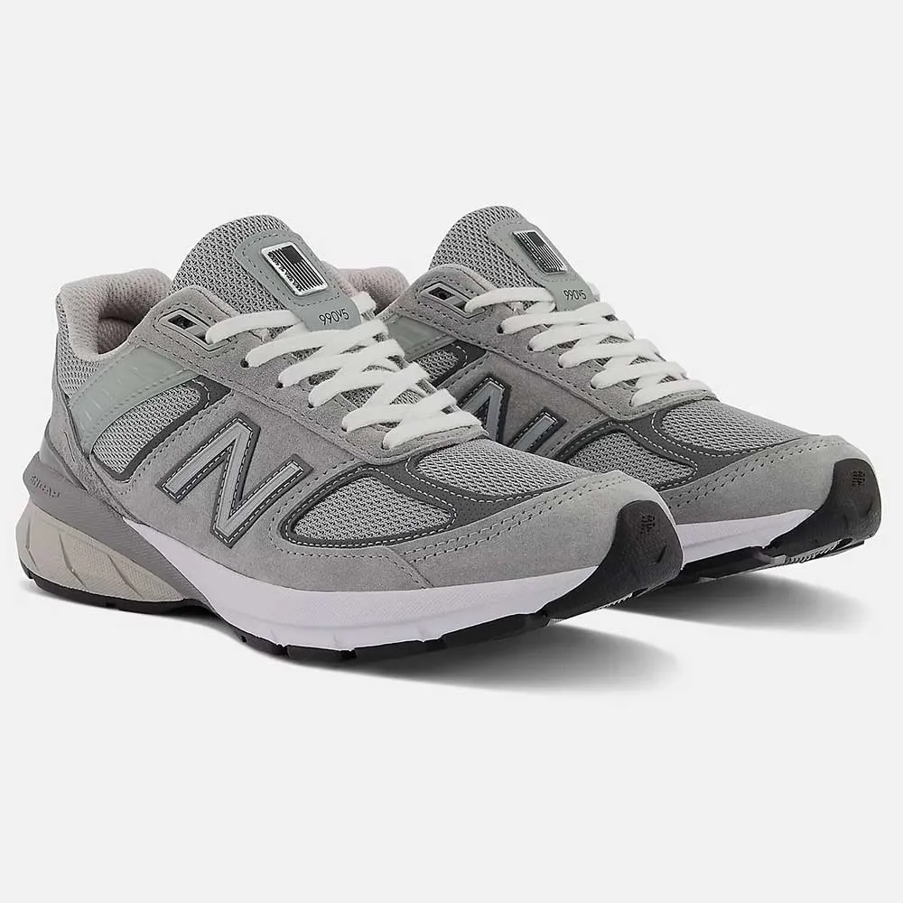 Women's MADE in USA 990v5 Core Running Shoe- Grey/Castlerock- Wide (D)