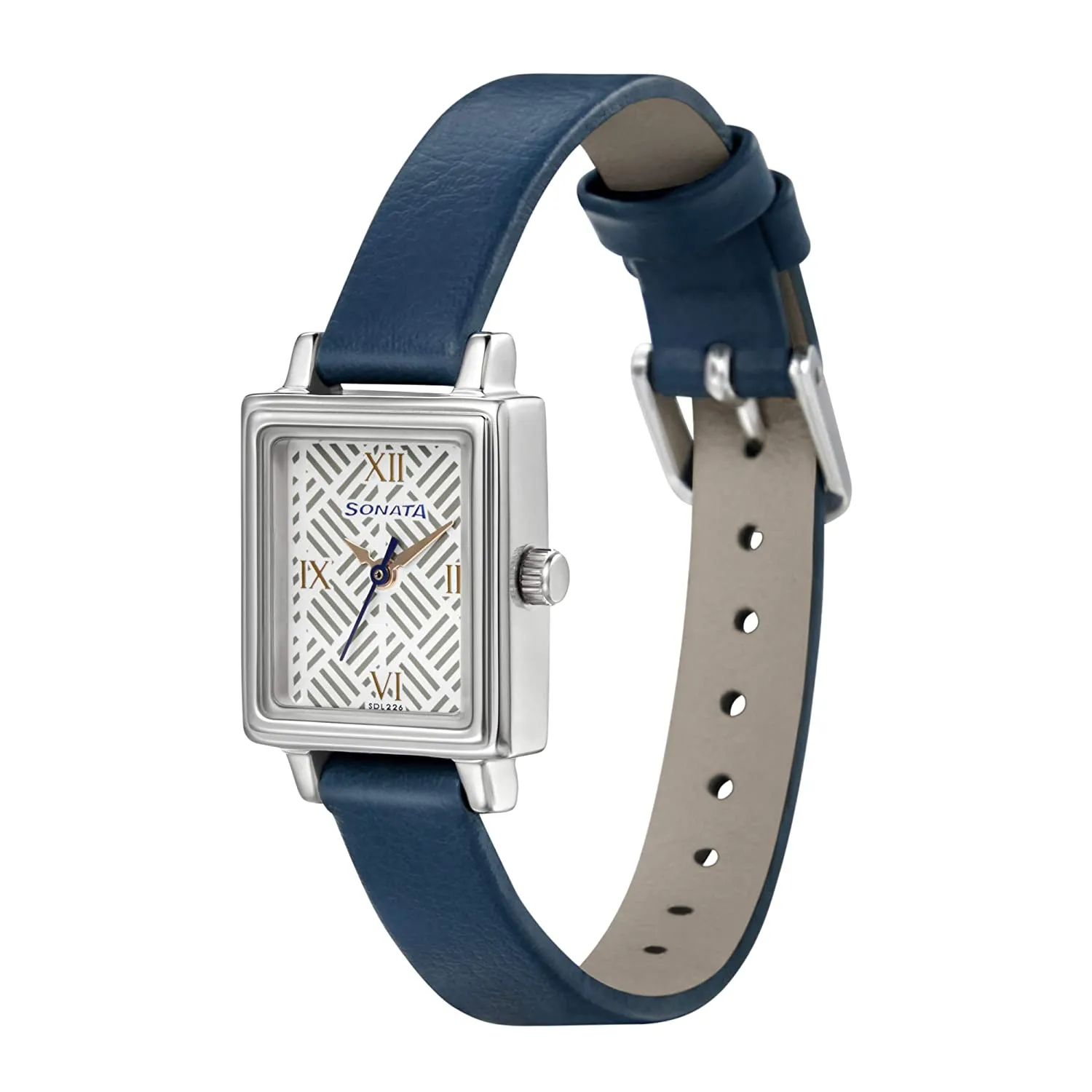 Workwear White Dial & Blue Leather Strap