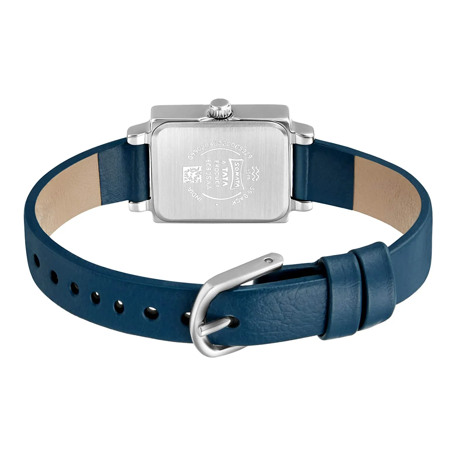 Workwear White Dial & Blue Leather Strap