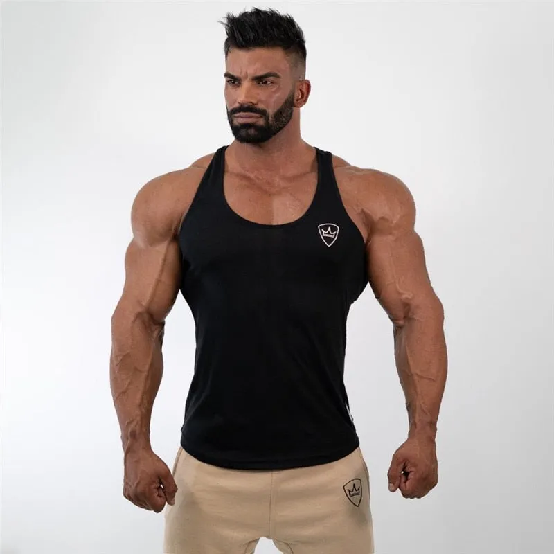 Xituodai 2022 Summer cotton gym Fitness Men Tank Top Mens Bodybuilding Running vest printing sports Tank Top Sleeveless Shirt me