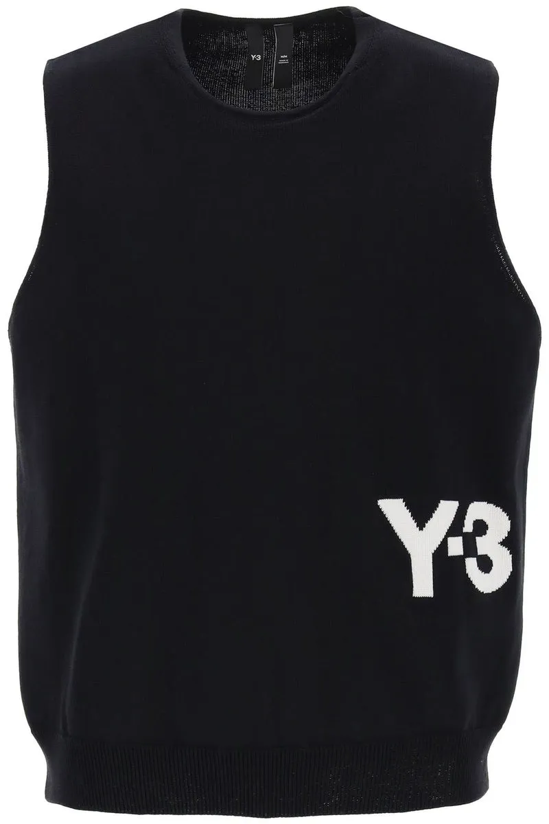 Y 3    Y 3 Knitted Logo Vest In Seven