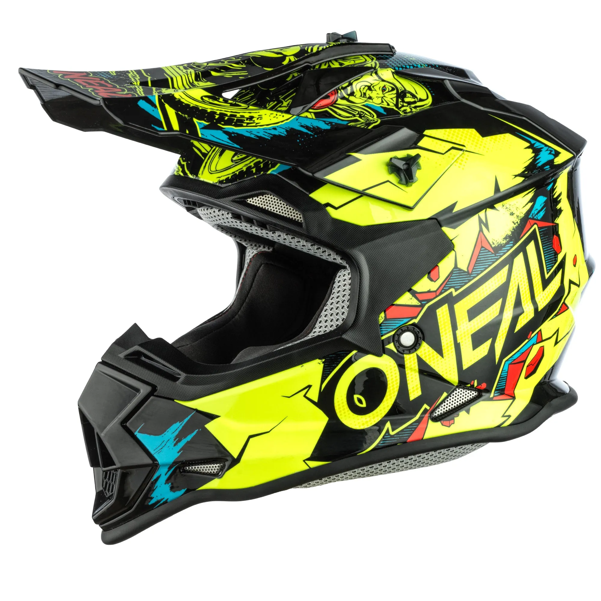 Youth 2 SRS Villain Helmet Neon Yellow