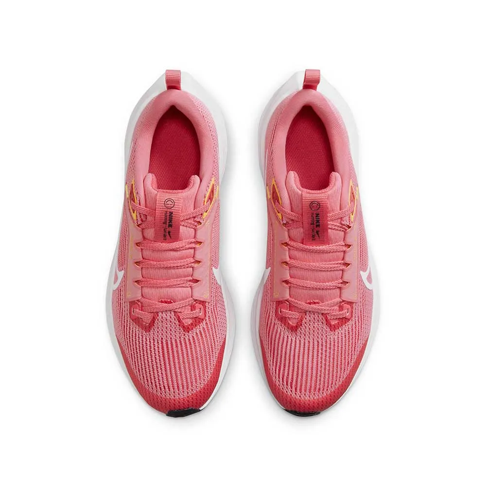 Youth Pegasus 40 Running Shoe- Coral Chalk/White/Citron Pulse - Regular (D)