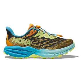 Youth Speedgoat 5 Trail Running Shoe - Solar Flare/Diva Blue - Regular (D)