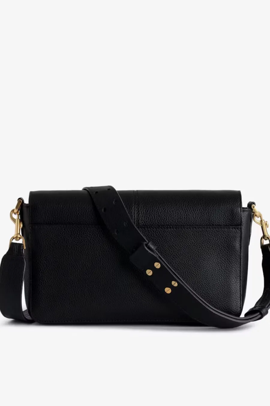 Zadig And Voltaire Borderline Daily Grained Leather Bag Noir