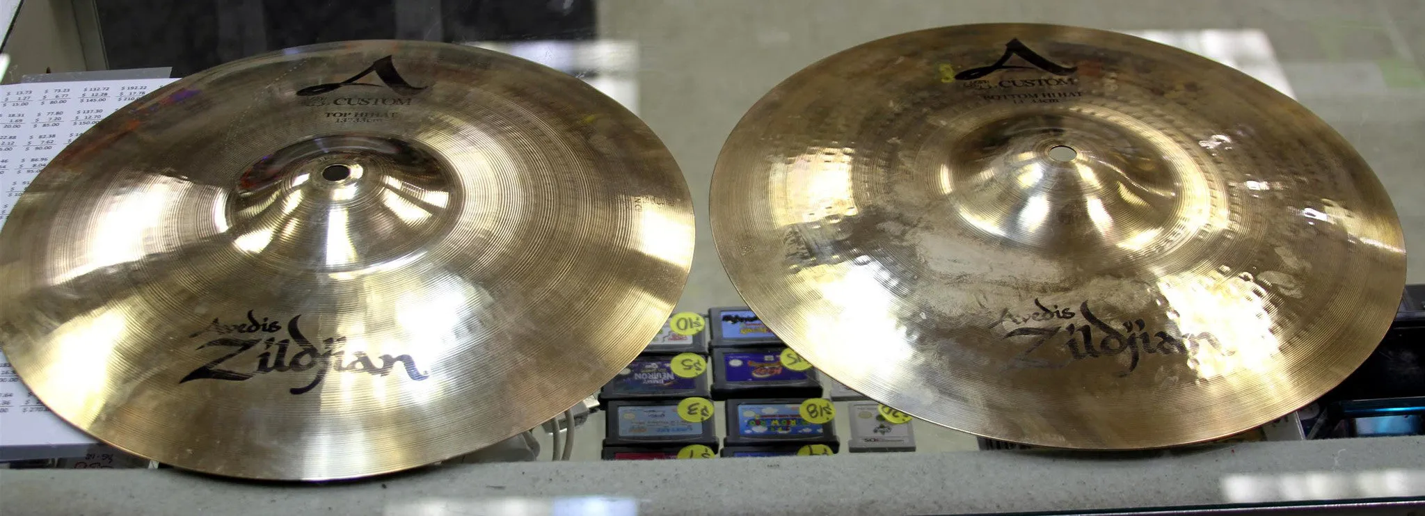 Zildjian 13 A Custom Hi-Hat Cymbals