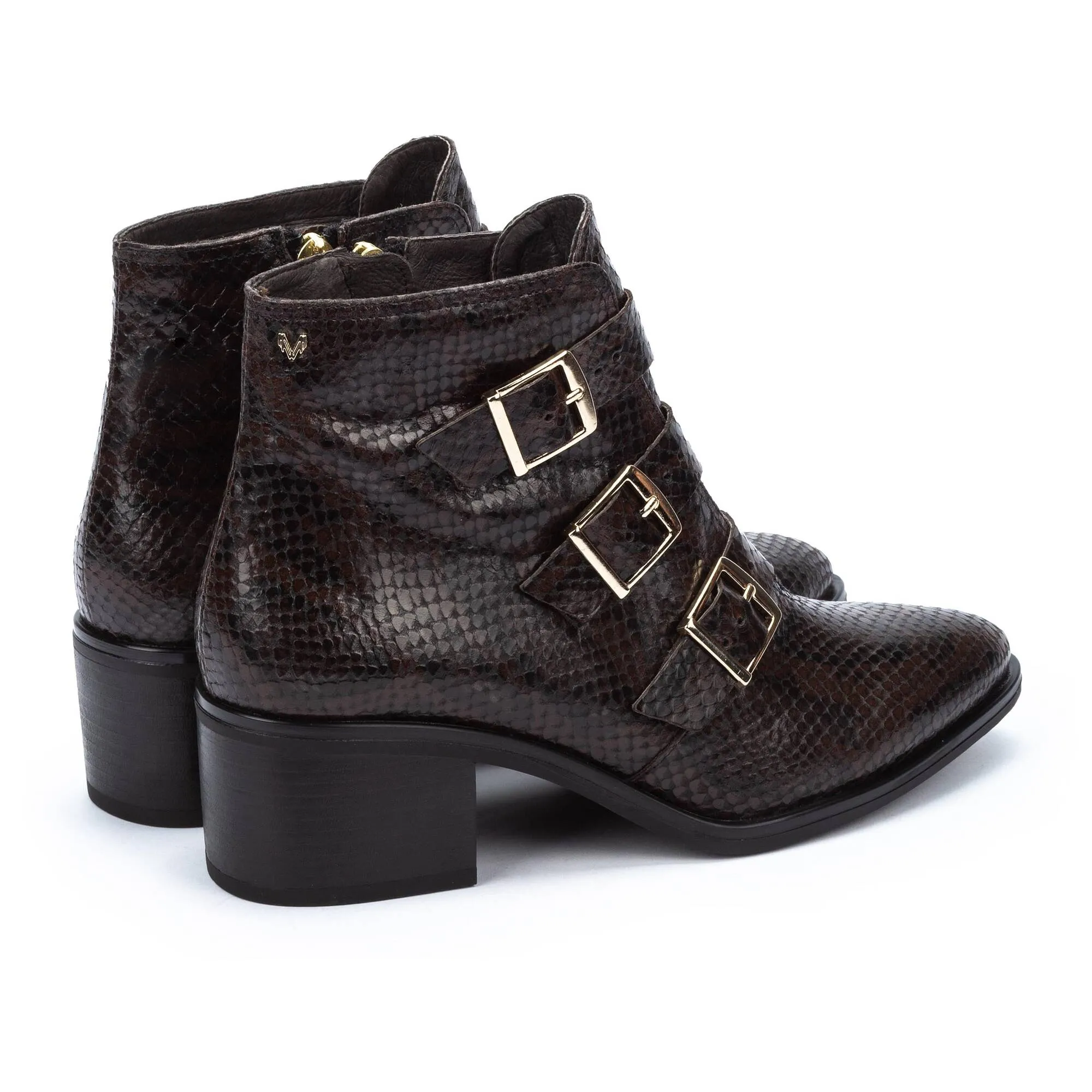 ZINNIA Three buckle ankle boot